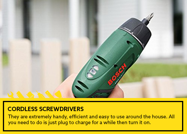 1- Cordless Screwdrivers