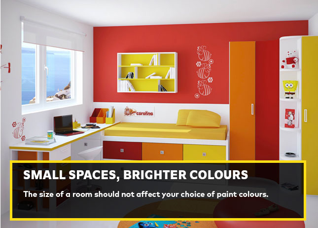 Small spaces, brighter colours