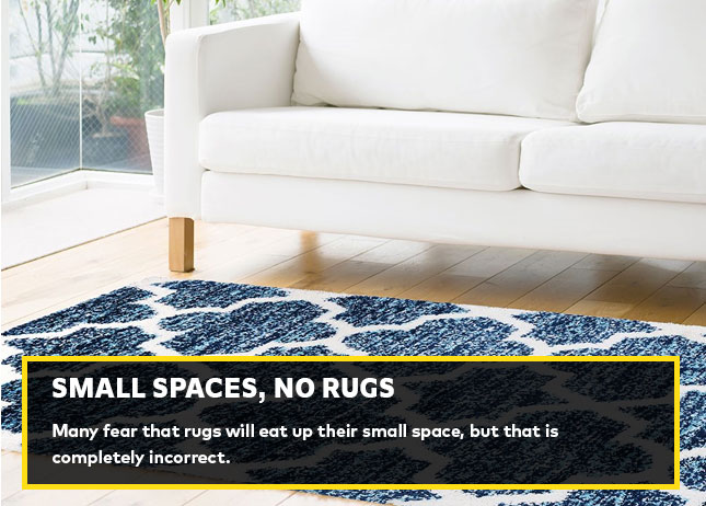 Small spaces, no rugs