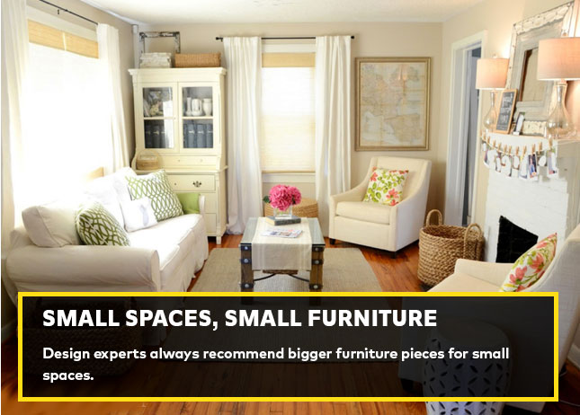 Small spaces, small furniture