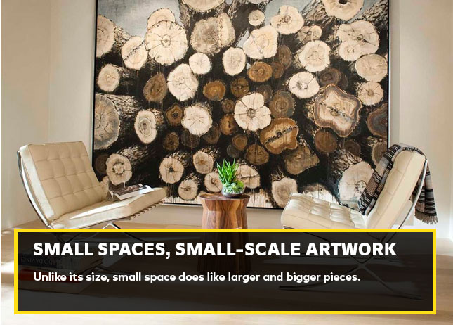  Small spaces, small-scale artwork