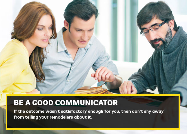 Be a good communicator