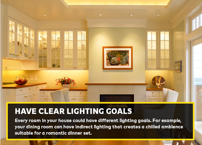 Have clear lighting goals