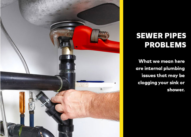 Sewer pipes problems