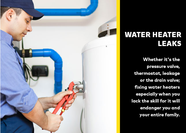 Water heater leaks