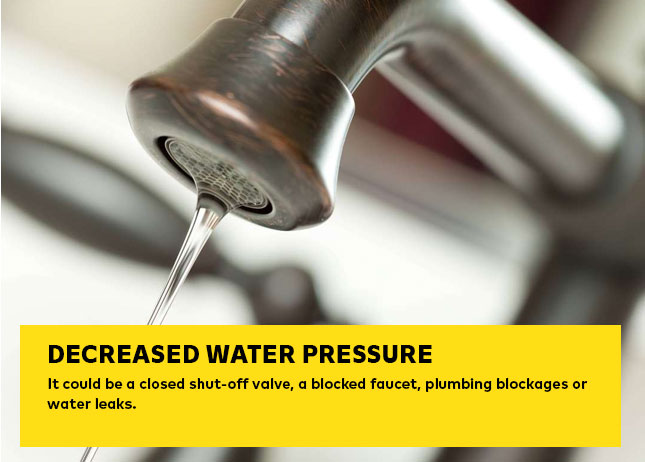 Decreased Water Pressure