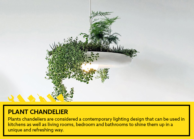 Plant chandelier