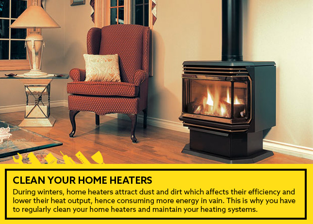 Winter Home Maintenance - Clean your home heaters