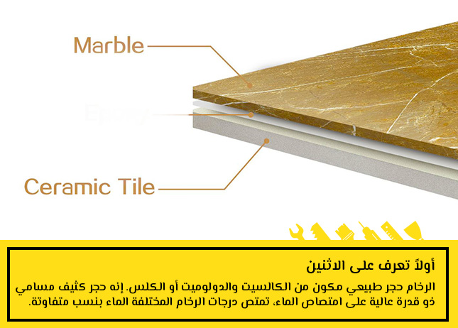 الفرق بين الرخام و السيراميك
