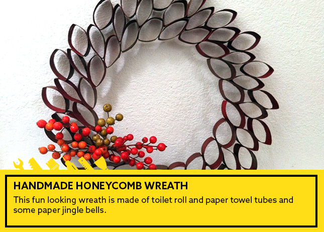 4- Handmade Honeycomb Wreath