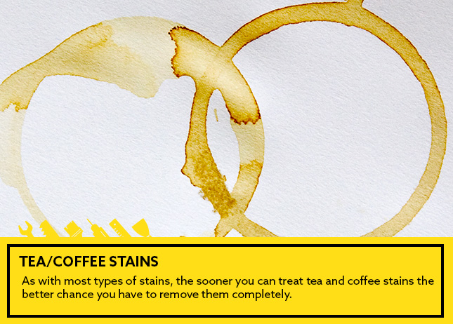 -Tea/coffee stains: