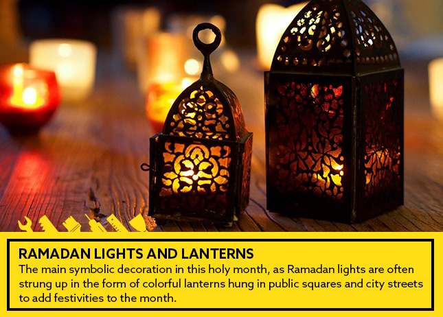 Ramadan lights and lanterns