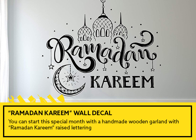 “Ramadan Kareem” wall decal