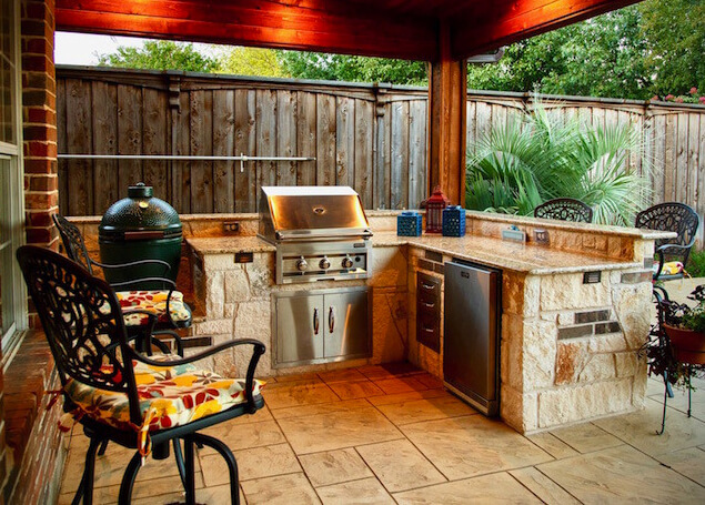 What is an outdoor kitchen?